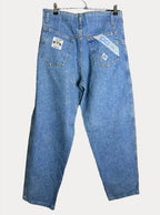 Retro Patched Women's Jeans Medium - Funkify