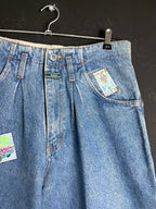 Retro Patched Women's Jeans Medium - Funkify