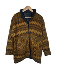 Retro Tribal Print Jacket Medium - Funkify
