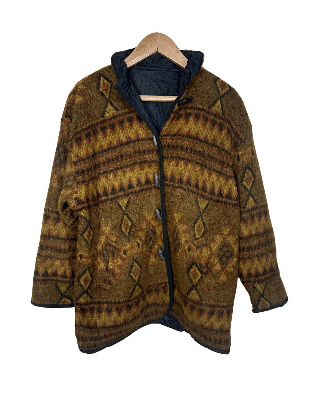 Retro Tribal Print Jacket Medium - Funkify