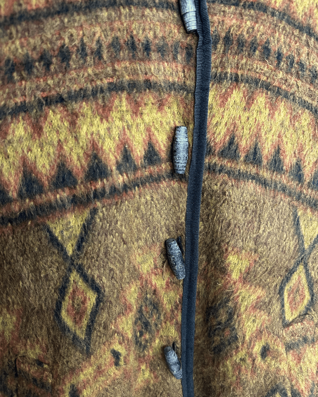 Retro Tribal Print Jacket Medium - Funkify