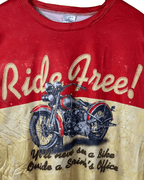 Ride Free Biker Polyester T-Shirt 3xl - Funkify