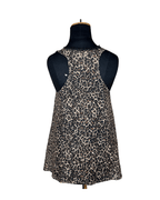 River Island Assymetrical Leopard Tank Top with Lace Trim - Funkify