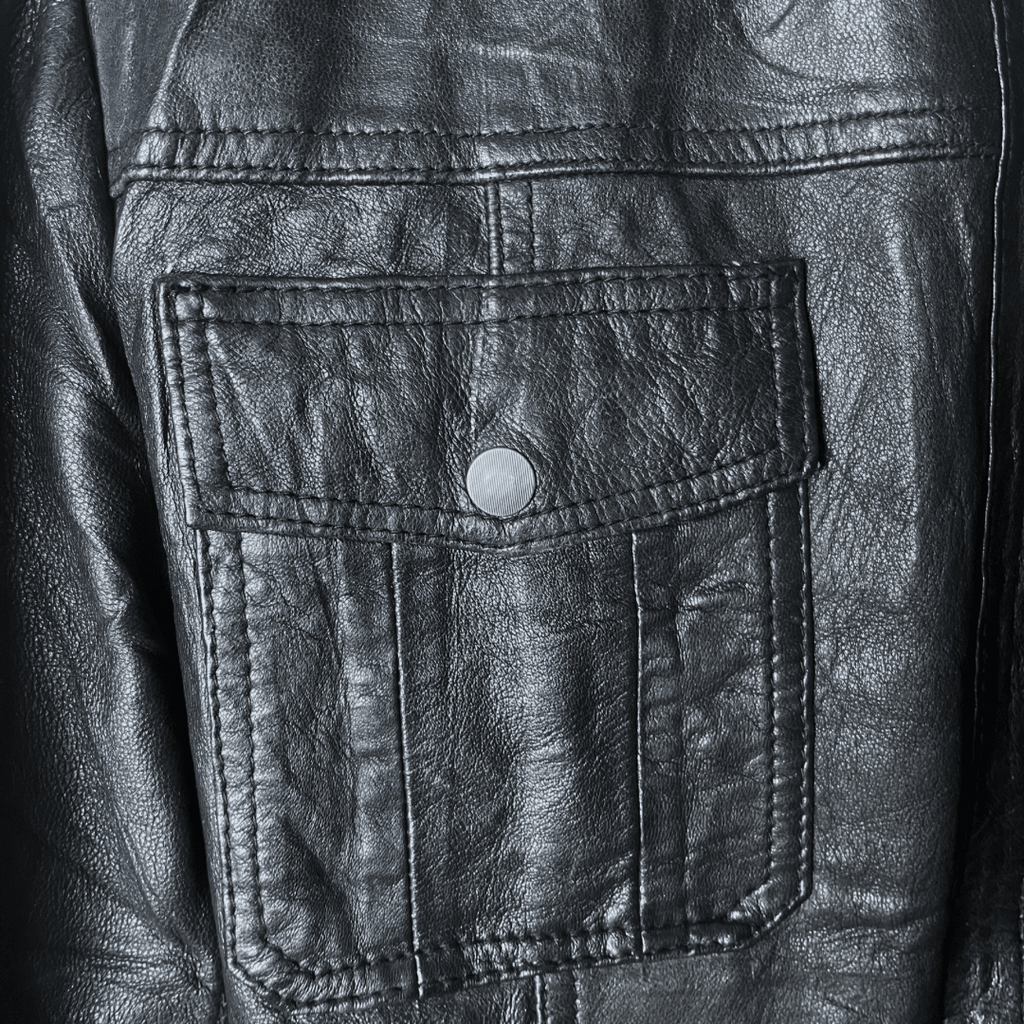 River Island Leather Jacket XL - Funkify