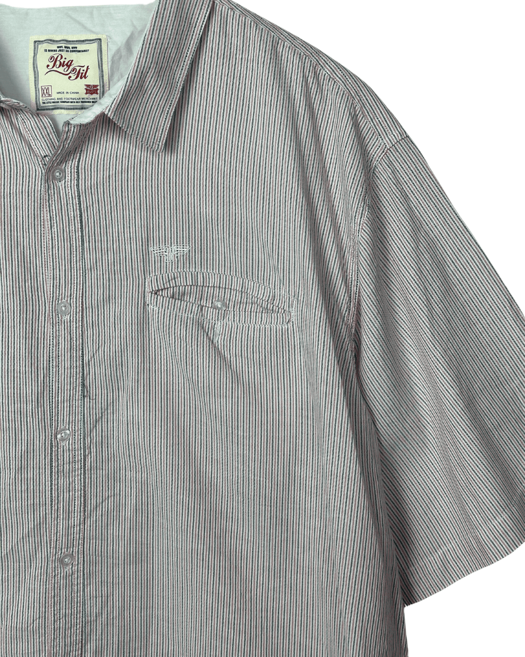 Rivers Striped Shirt - Big Fit Men's 2XL - Funkify
