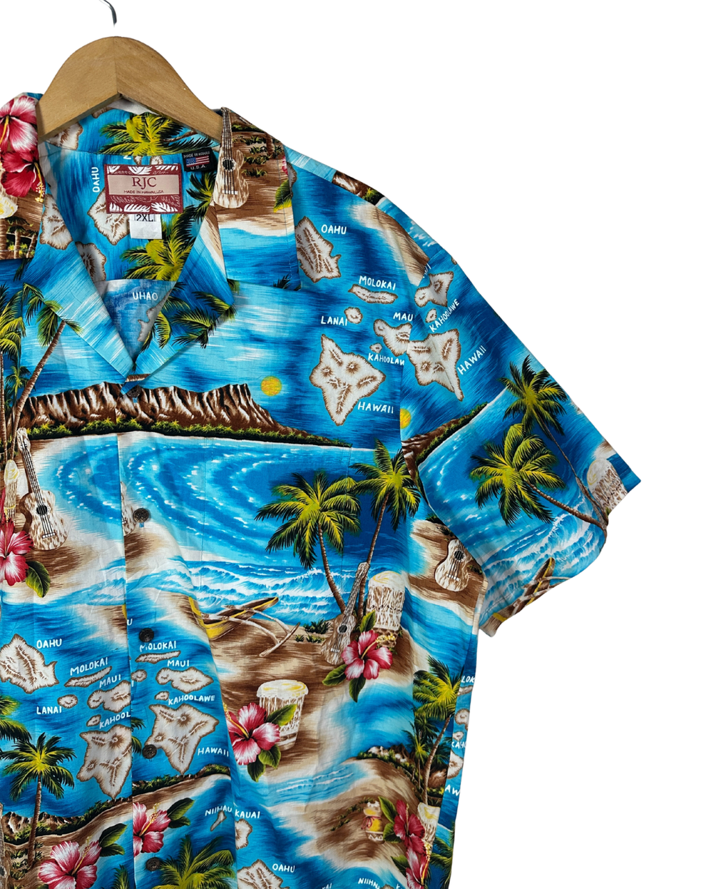 RJC Hawaiian Shirt 2XL - Funkify