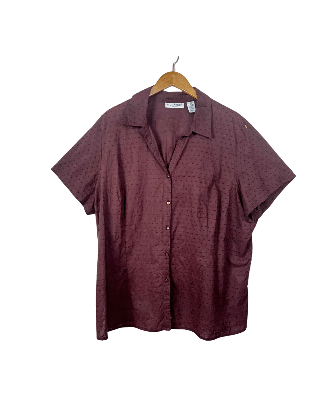 Sagharbor Embroidered Women's Shirt 3XL - Funkify