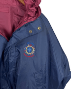 Sail Away 2in1 Reversible Nylon Jacket with Foldable Hood - Funkify