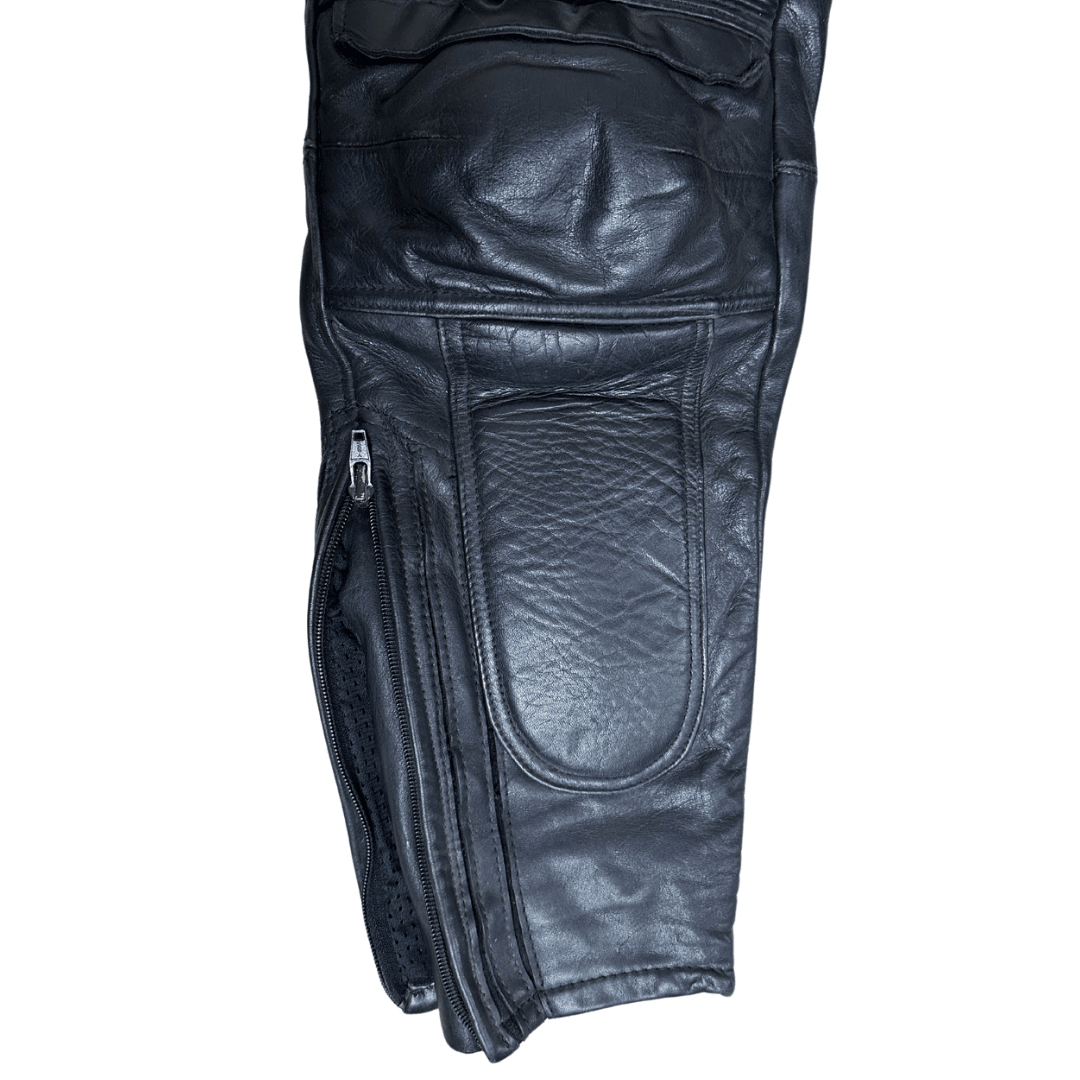 Sanmaru Motorcycle Biker Leather Pants - Funkify