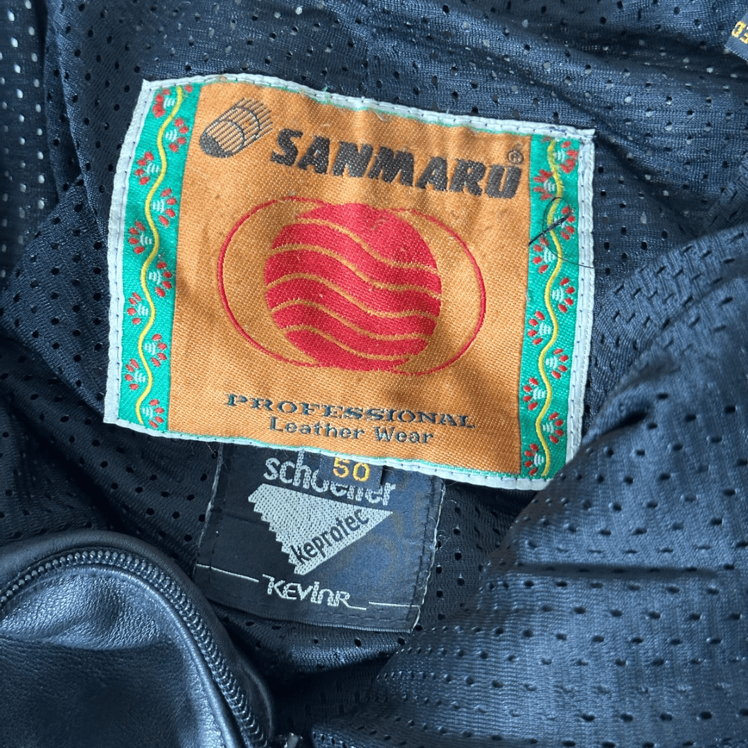 Sanmaru Motorcycle Biker Leather Pants - Funkify