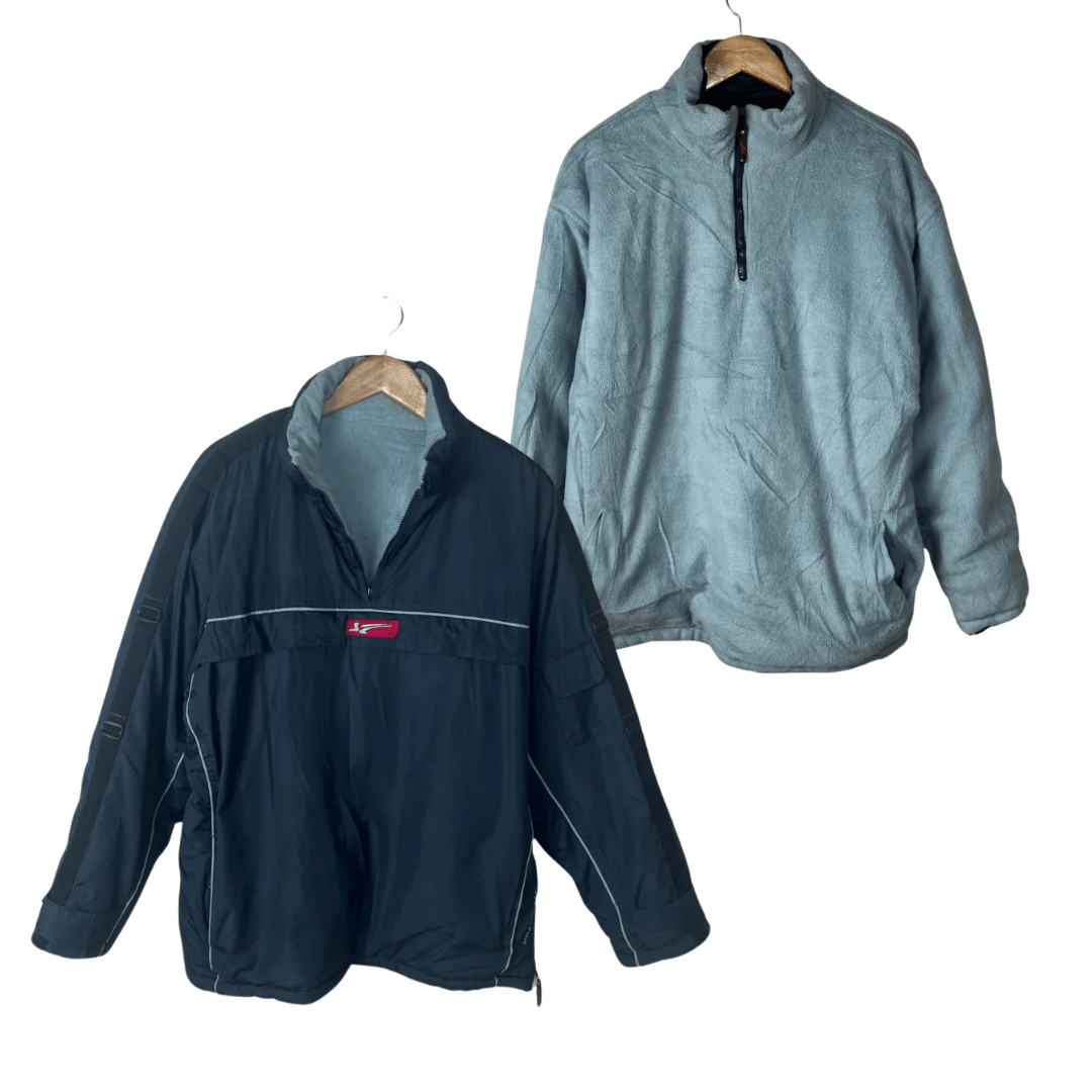 Scott Fox 2in1 Double Faced Quarter - zip Jacket 2XL - Funkify