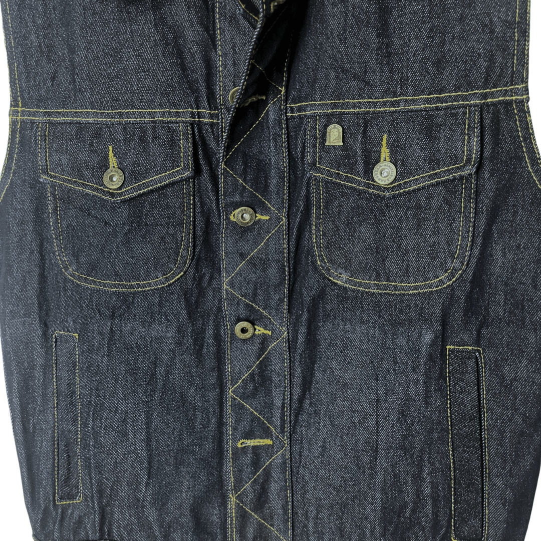 Shangri-La Denim Vest Medium - Funkify