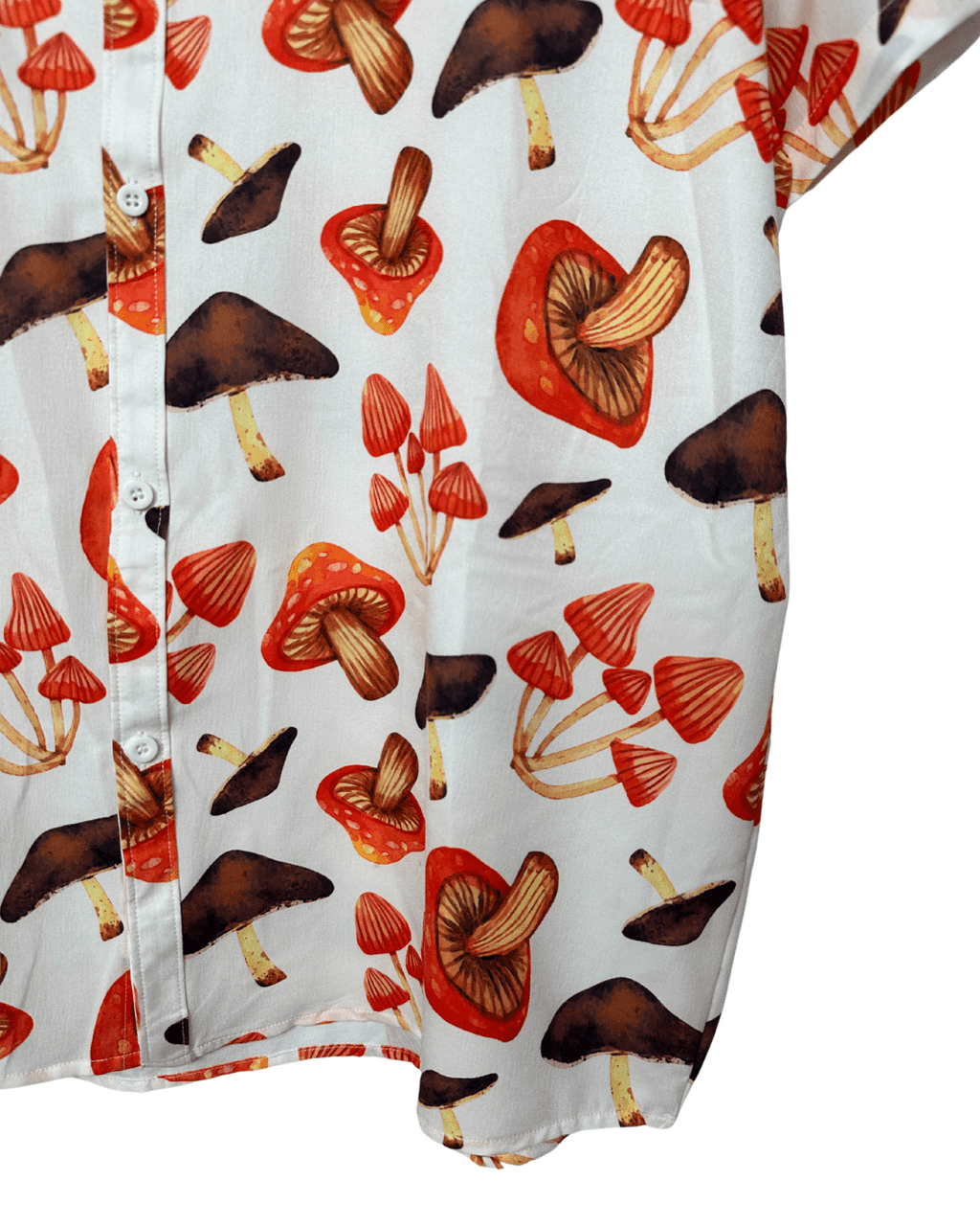 Shrooms Print Shirt XL - Funkify