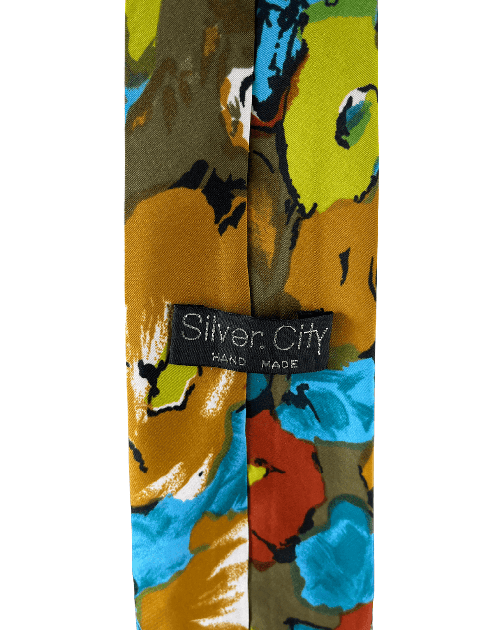 Silver City Abstract Art Necktie 9 cm - Funkify