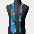 Silver City Abstract Necktie 9cm - Funkify