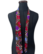Silver City Floral Geo Necktie 9 cm - Funkify
