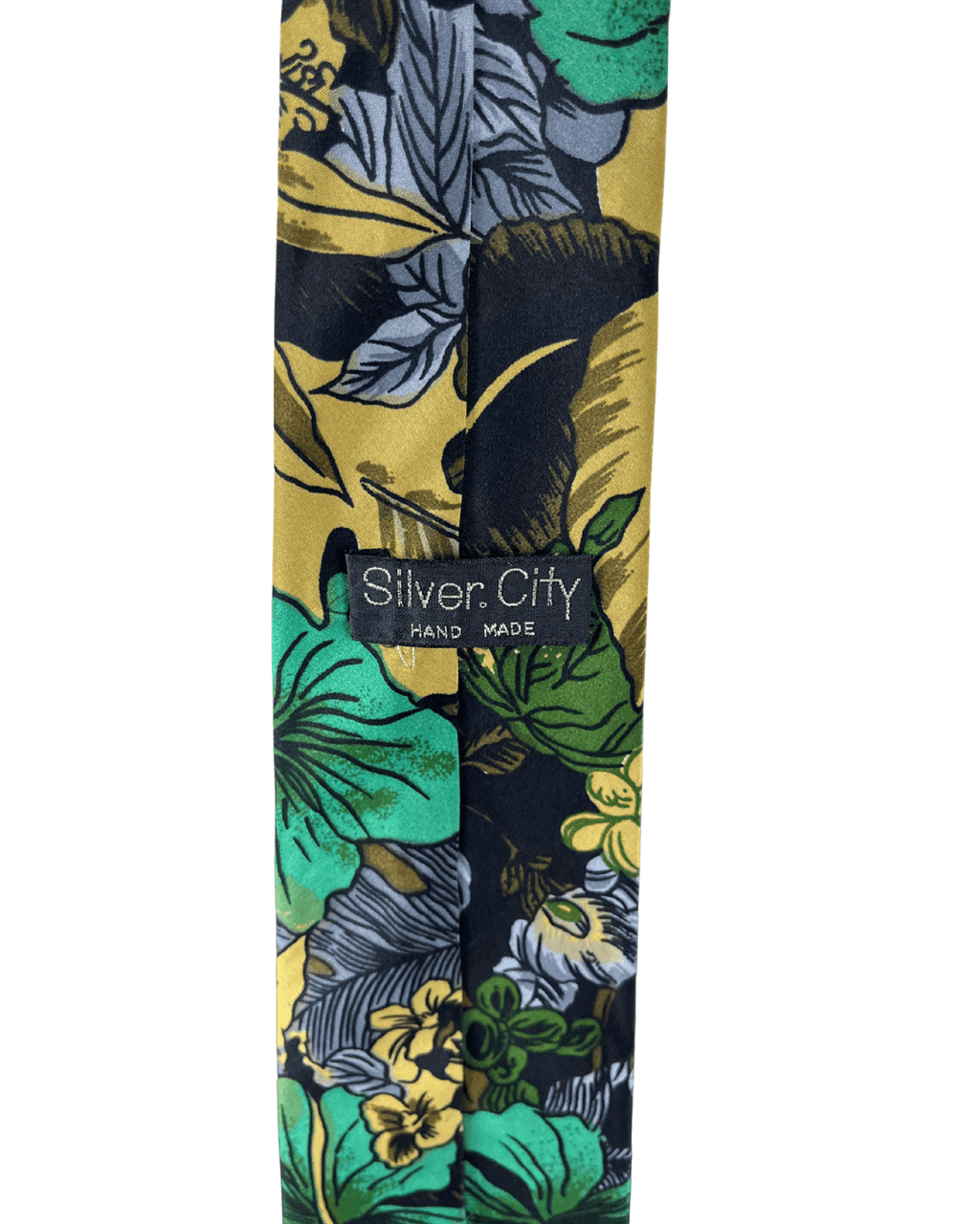 Silver City Floral Necktie 9 cm - Funkify