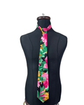 Silver City Floral Necktie 9 cm - Funkify