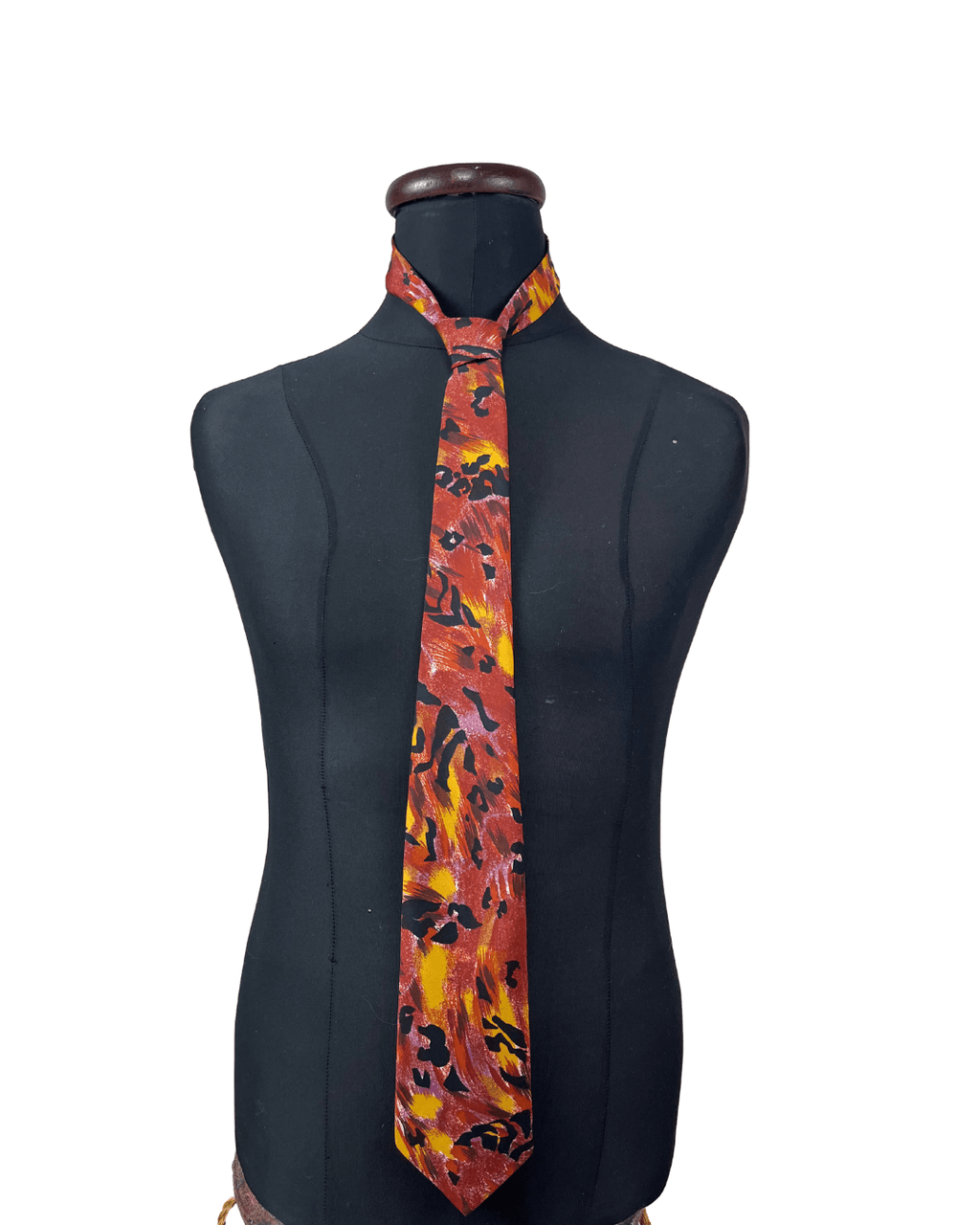 Silver City Leopard Print Necktie 9 cm - Funkify