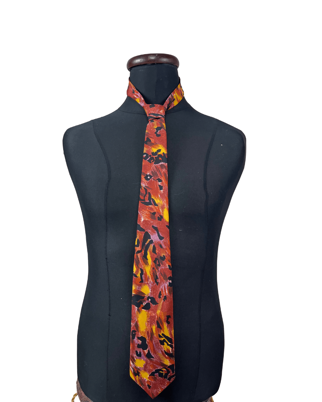 Silver City Leopard Print Necktie 9 cm - Funkify