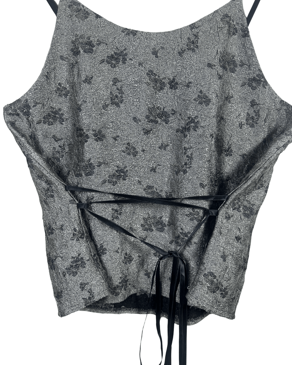 Silver Et Liza Lace - Up Back Cami Top - Funkify