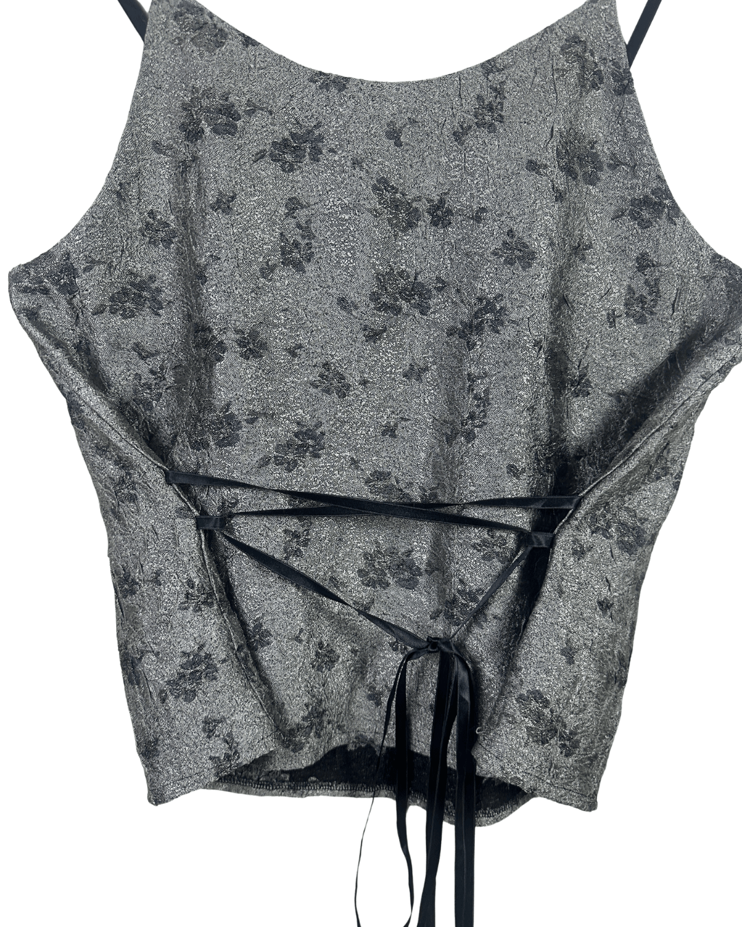 Silver Et Liza Lace - Up Back Cami Top - Funkify