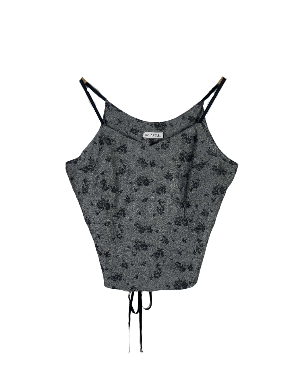 Silver Et Liza Lace - Up Back Cami Top - Funkify