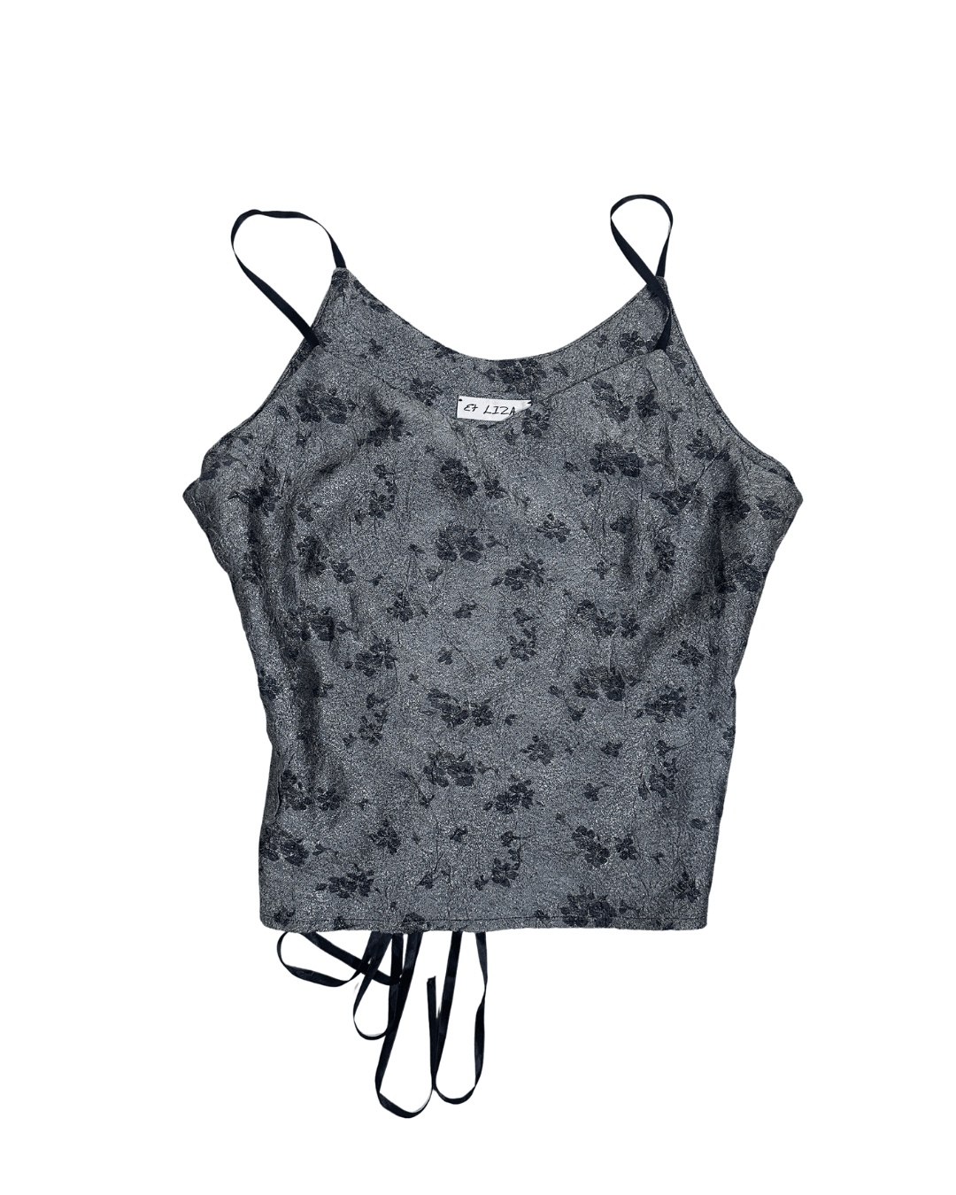 Silver Et Liza Lace - Up Back Cami Top - Funkify