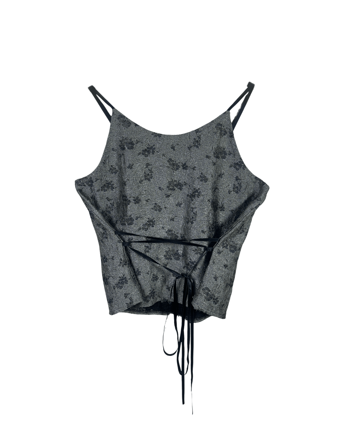 Silver Et Liza Lace - Up Back Cami Top - Funkify