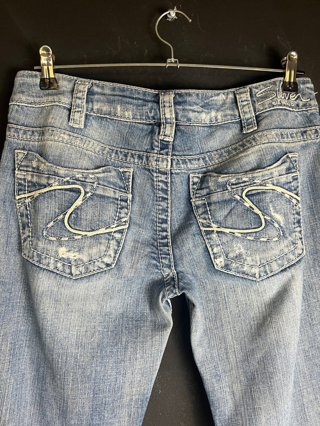 Silver Low- Waist Jeans - Funkify