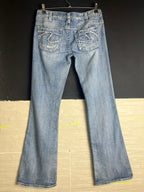 Silver Low- Waist Jeans - Funkify