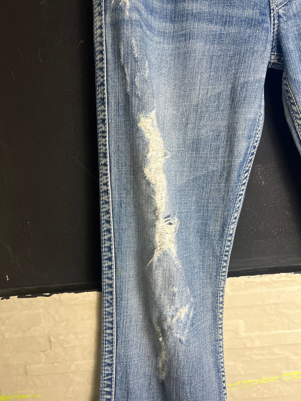 Silver Low- Waist Jeans - Funkify