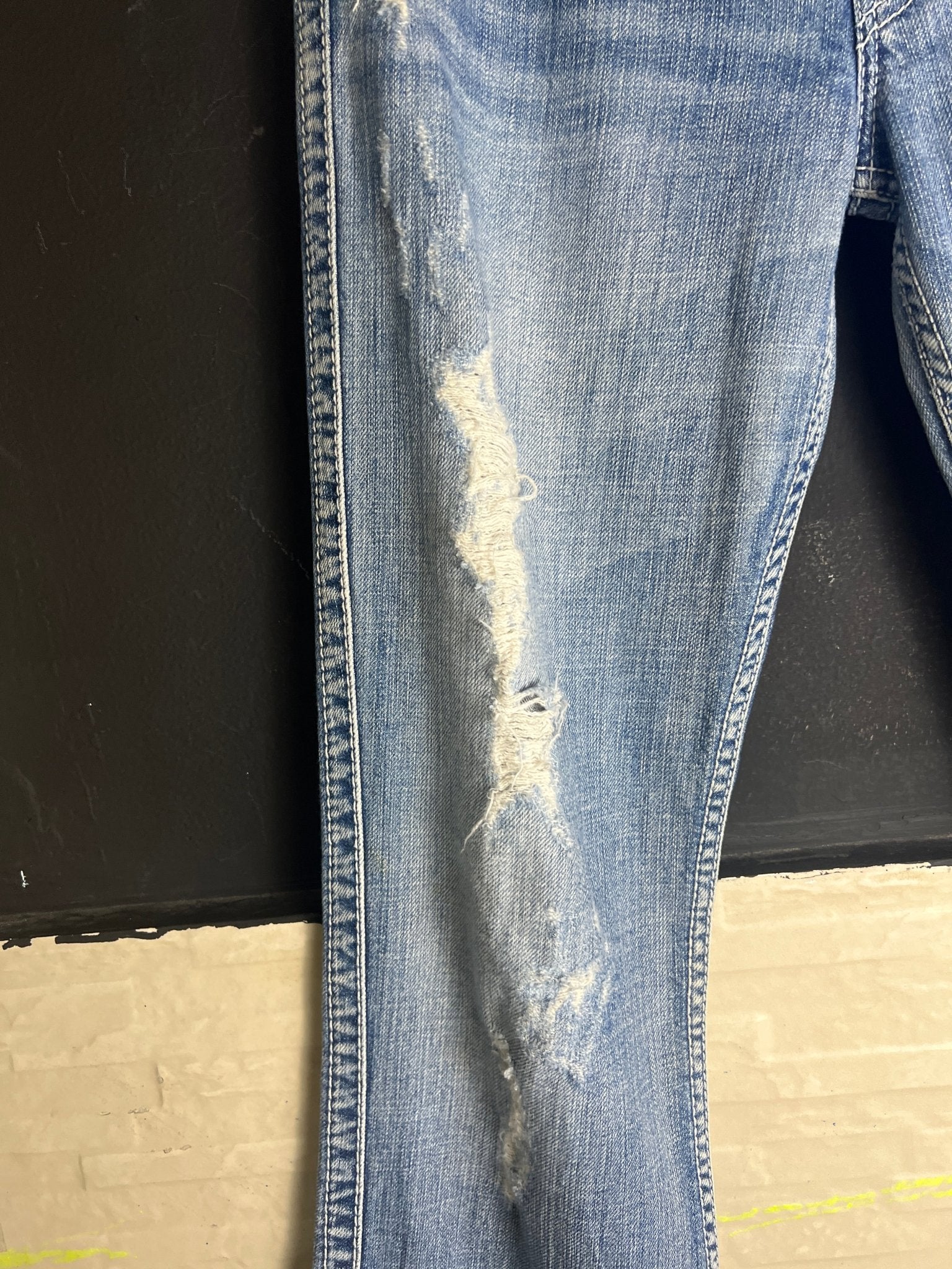 Silver Low- Waist Jeans - Funkify