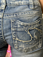 Silver Low- Waist Jeans - Funkify