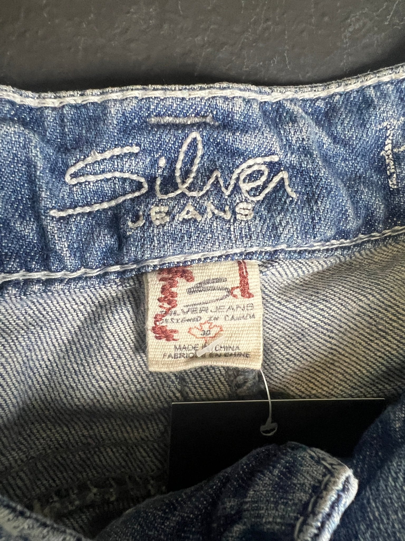 Silver Low- Waist Jeans - Funkify