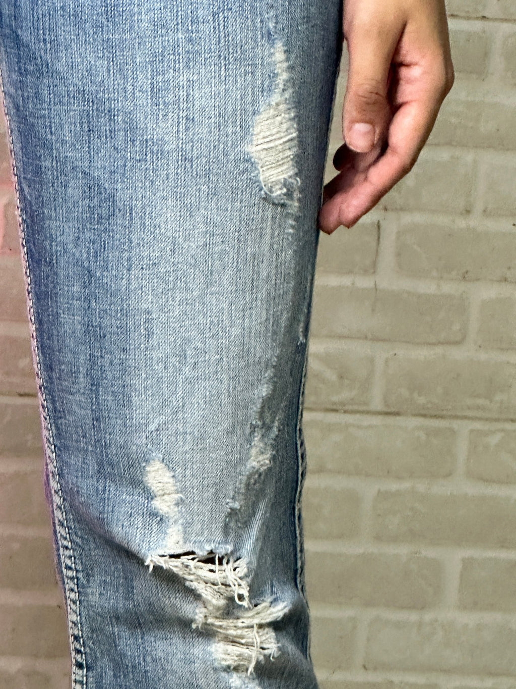 Silver Low- Waist Jeans - Funkify