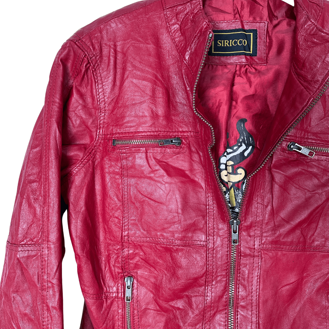 Siricco Genuine Leather Women's Jacket Medium - Funkify