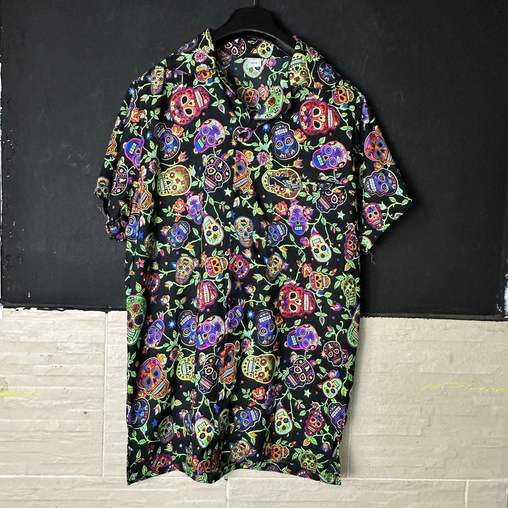 Skull Pattern Shirt - Funkify