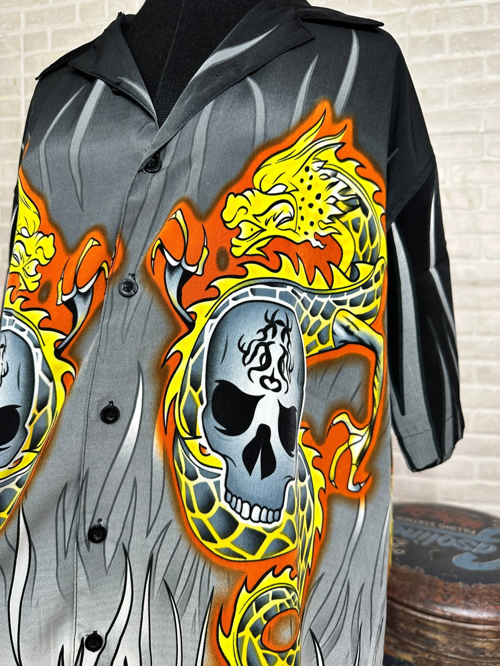 Skull Print Shirt - Funkify