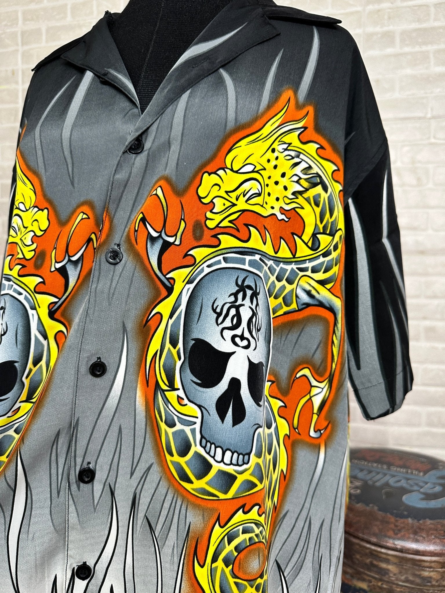 Skull Print Shirt - Funkify
