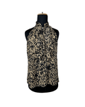 Sleeveless Leopard Print Ruffle Blouse - Funkify