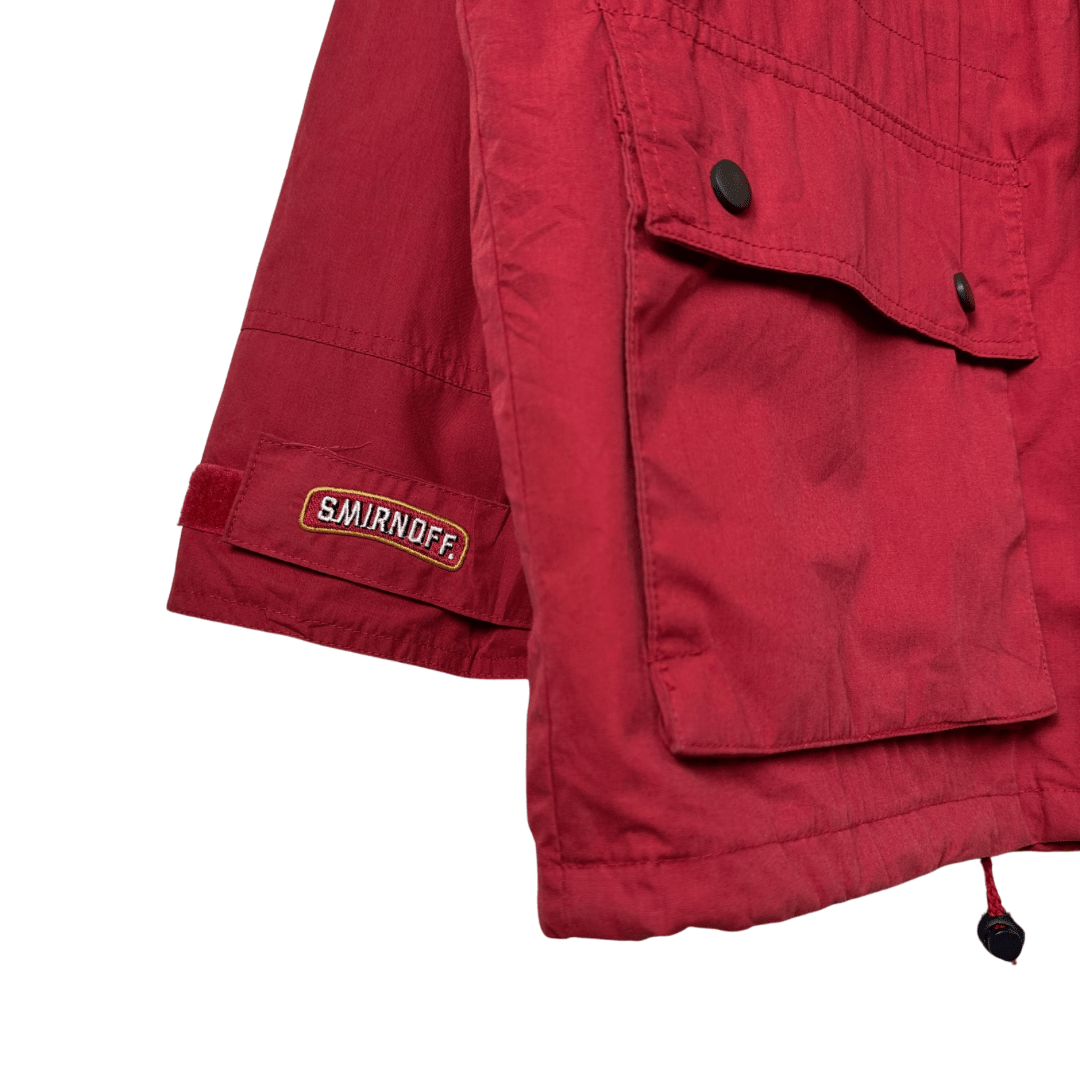 Smirnoff Red Jacket with Foldable Hood Large - Funkify