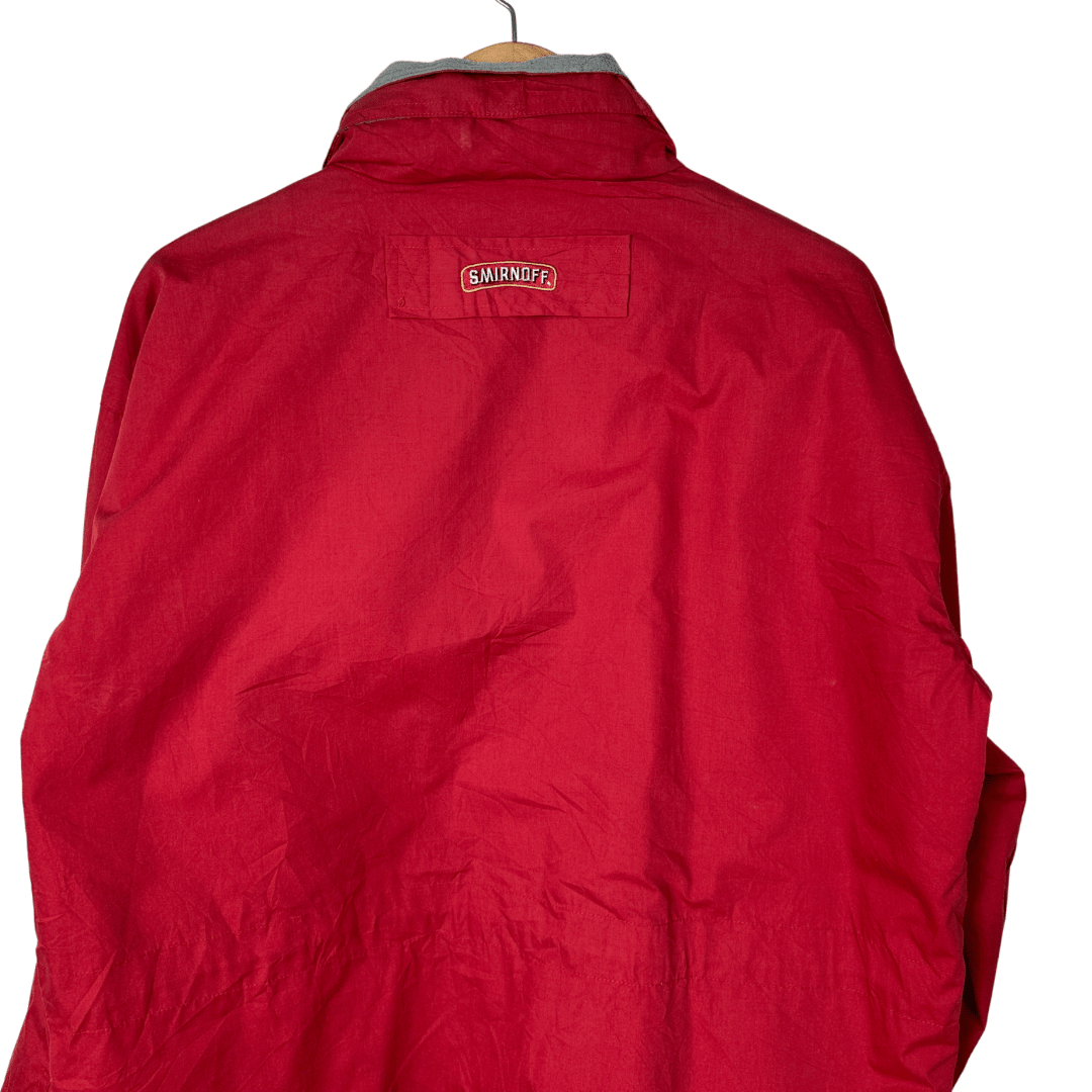 Smirnoff Red Jacket with Foldable Hood Large - Funkify