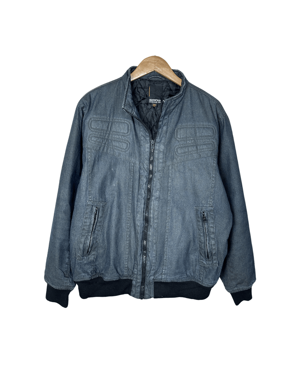Smog Quilted Denim Style Jacket XL - Funkify