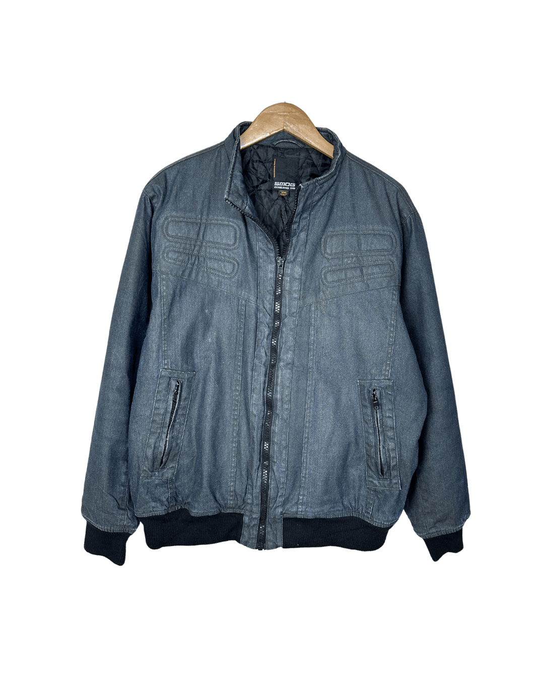 Smog Quilted Denim Style Jacket XL - Funkify