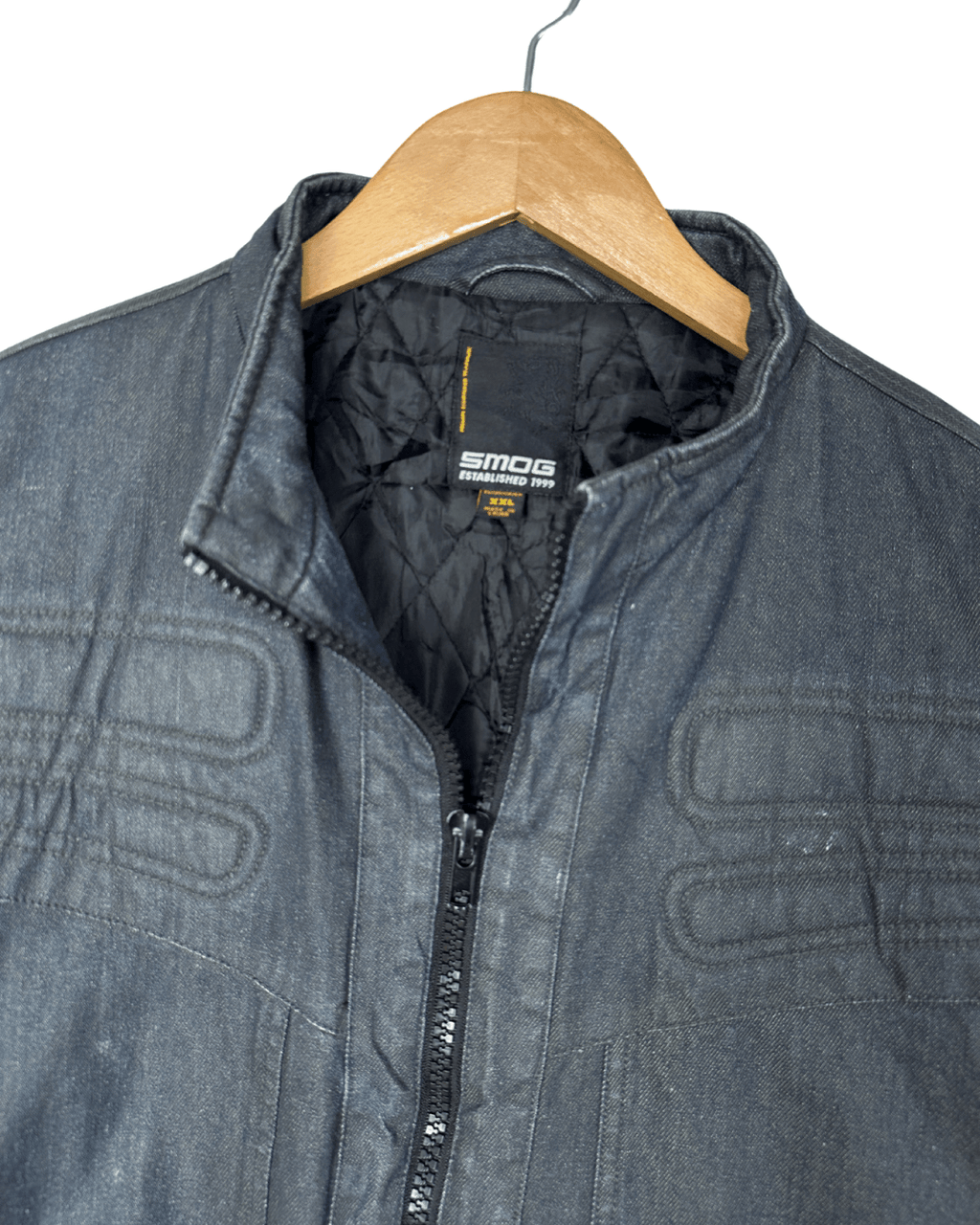 Smog Quilted Denim Style Jacket XL - Funkify