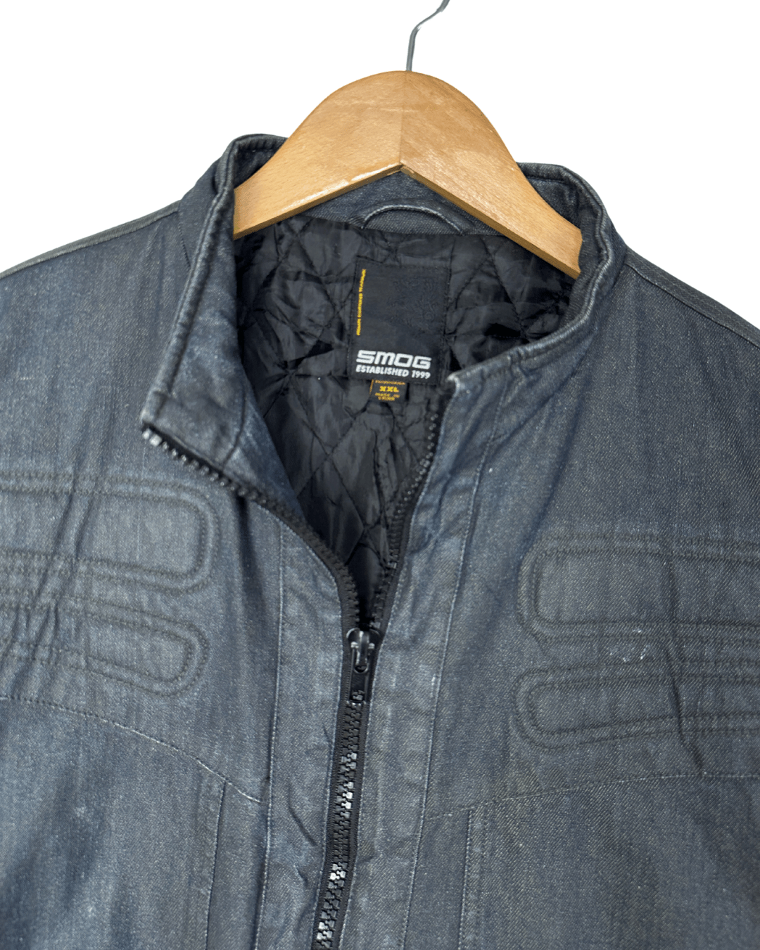 Smog Quilted Denim Style Jacket XL - Funkify