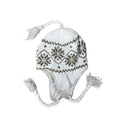 Snowflake Fleece - lined Earflap Beanie - Funkify
