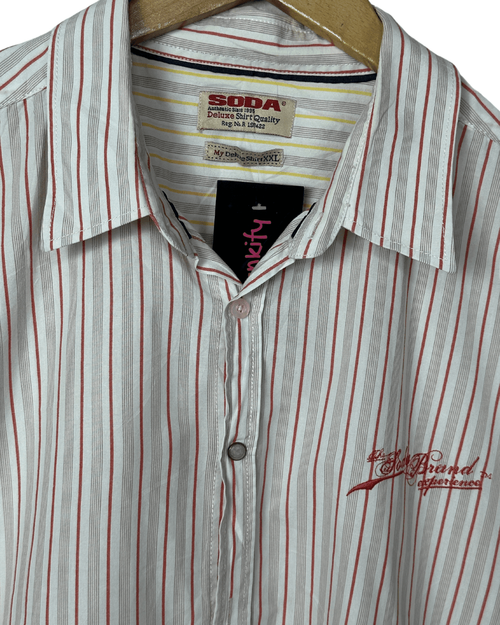 Soda Striped Shirt 2XL - Funkify