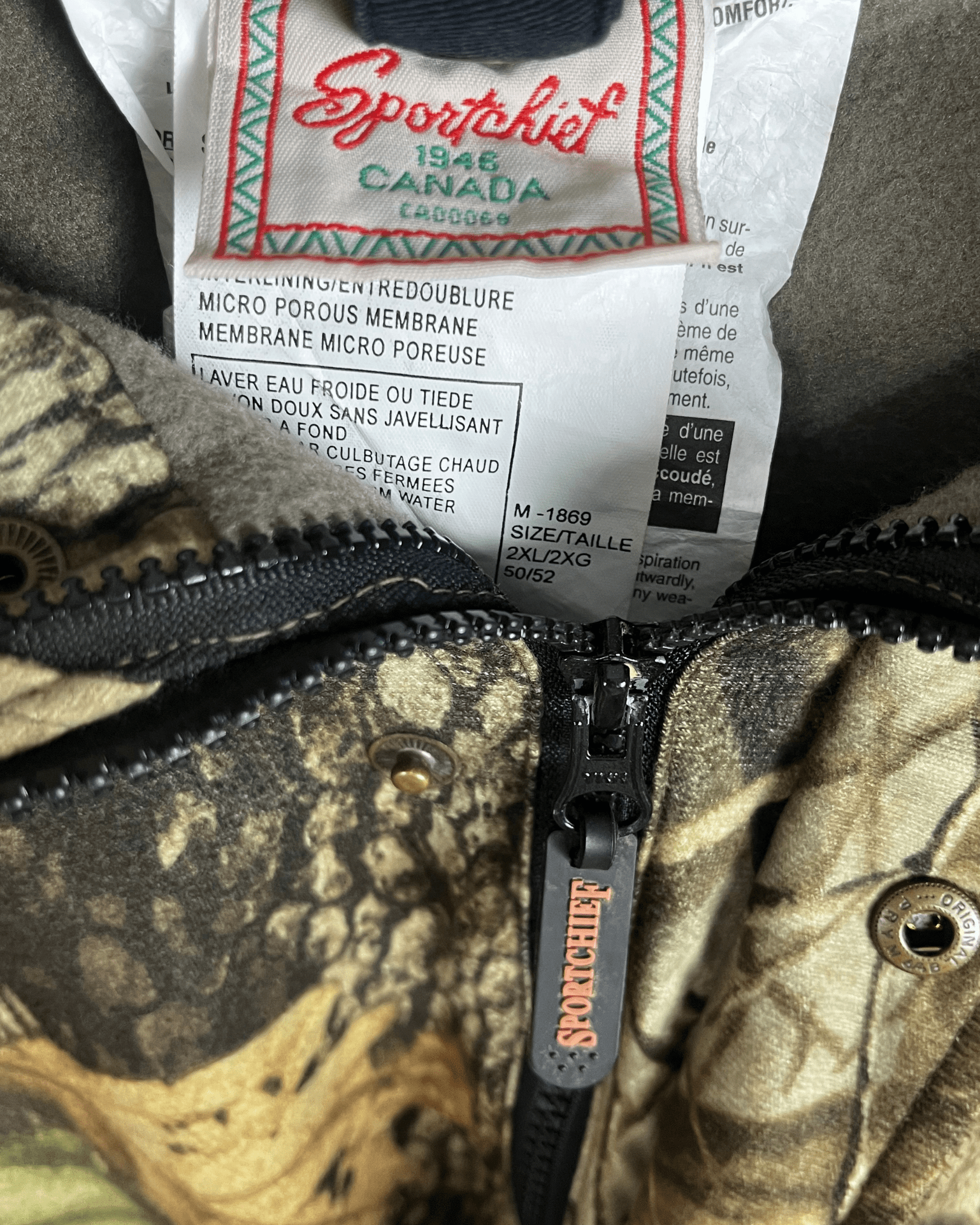 Sportchief Fleece - lined Camo Hunting Jacket - 2XL - Funkify